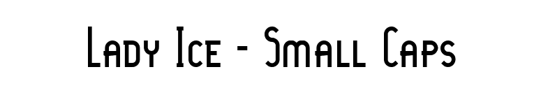 Lady Ice - Small Caps font preview