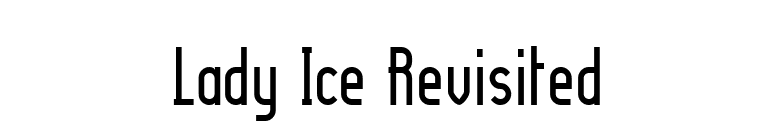 Lady Ice Revisited font preview