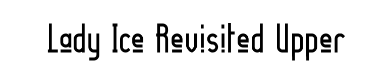 Lady Ice Revisited Upper font preview