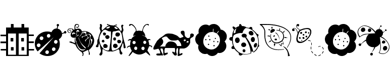Ladybug Dings font preview
