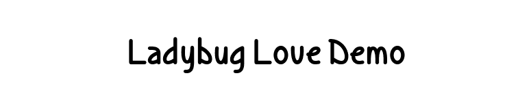 Ladybug Love Demo font preview