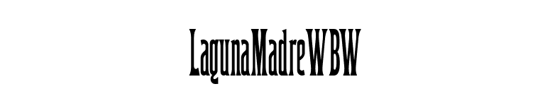 LagunaMadreWBW font preview