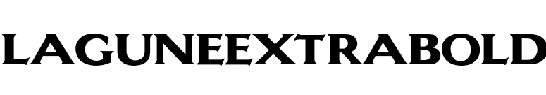 LaguneExtraBold font preview