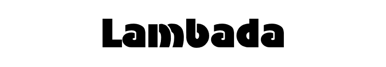 Lambada font preview