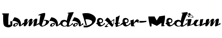 LambadaDexter-Medium font preview