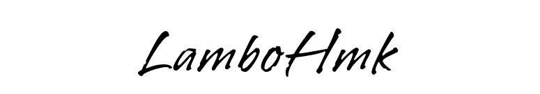 LamboHmk font preview