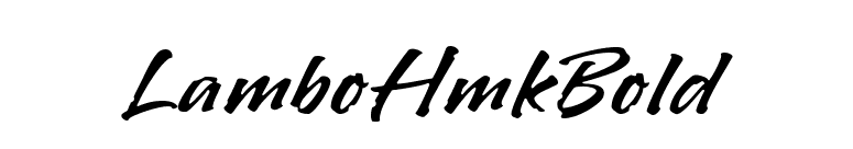 LamboHmkBold font preview