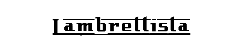 Lambrettista font preview