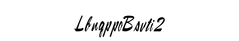 LampoonBrush2 font preview