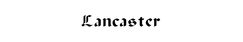 Lancaster font preview