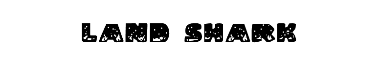 Land Shark font preview