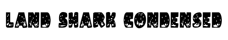 Land Shark Condensed font preview