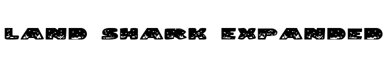 Land Shark Expanded font preview