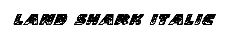 Land Shark Italic font preview