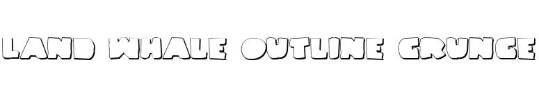 Land Whale Outline Grunge font preview
