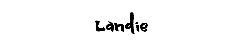 Landie font preview