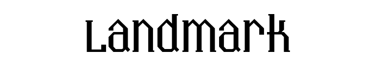 Landmark font preview