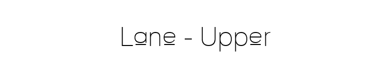 Lane - Upper font preview