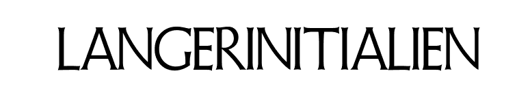 LangerInitialien font preview
