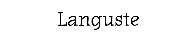 Languste font preview