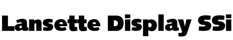 Lansette Display SSi font preview