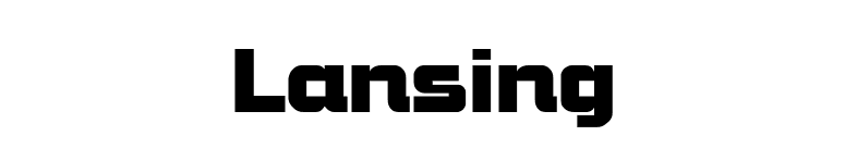 Lansing font preview