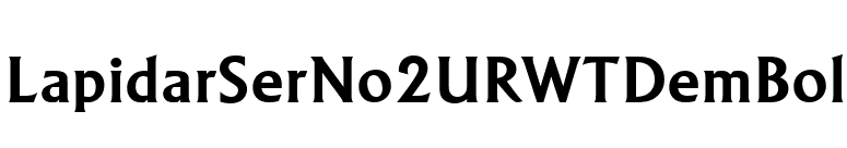 LapidarSerNo2URWTDemBol font preview