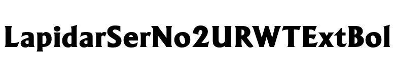 LapidarSerNo2URWTExtBol font preview