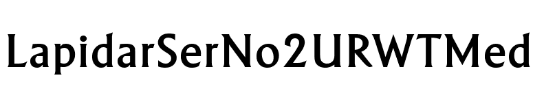 LapidarSerNo2URWTMed font preview