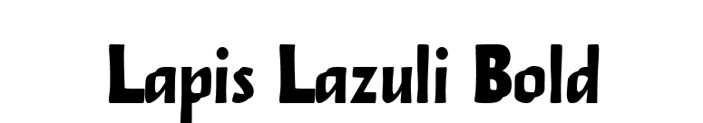 Lapis Lazuli Bold font preview