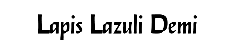 Lapis Lazuli Demi font preview