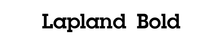 Lapland Bold font preview