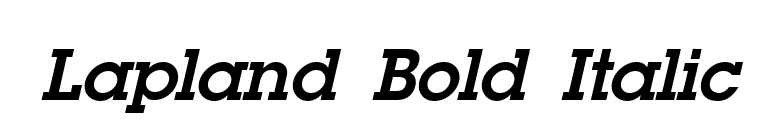 Lapland Bold Italic font preview