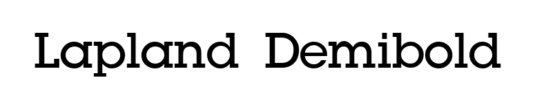 Lapland Demibold font preview