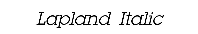 Lapland Italic font preview