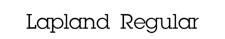 Lapland Regular font preview