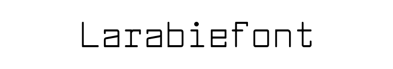 Larabiefont font preview