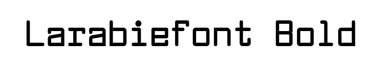 Larabiefont Bold font preview