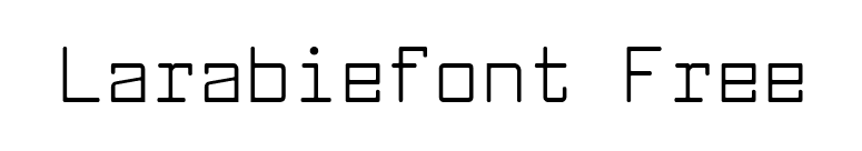 Larabiefont Free font preview