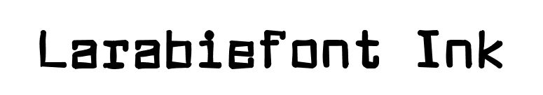 Larabiefont Ink font preview
