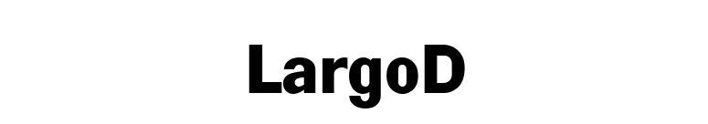 LargoD font preview