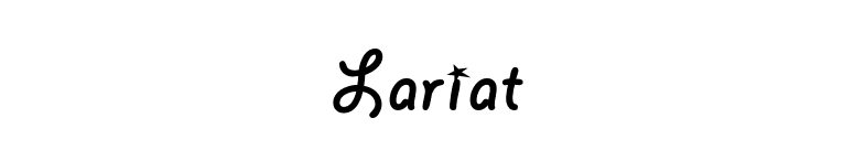 Lariat font preview