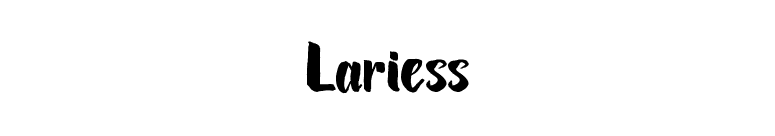 Lariess font preview
