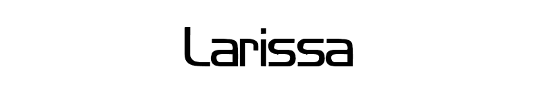 Larissa font preview