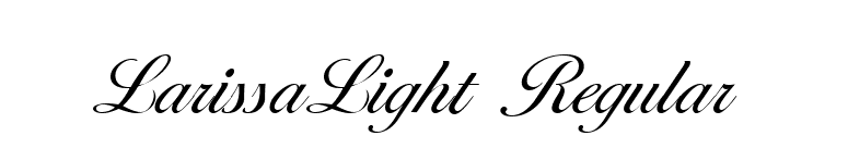 LarissaLight Regular font preview