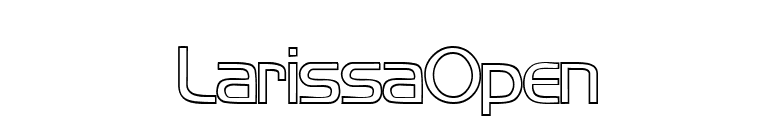 LarissaOpen font preview