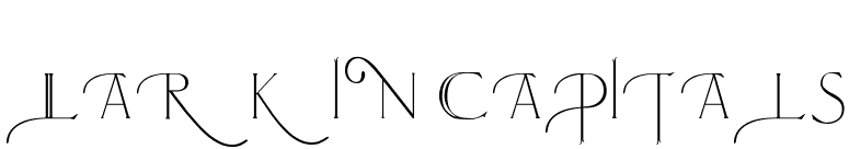Larkin Capitals font preview