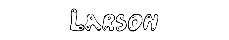 Larson font preview