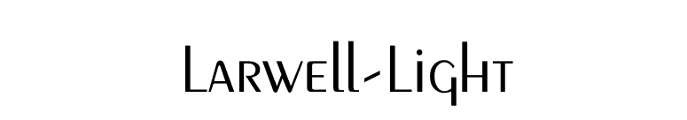 Larwell-Light font preview