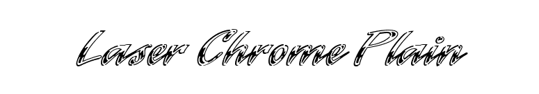 Laser Chrome Plain font preview